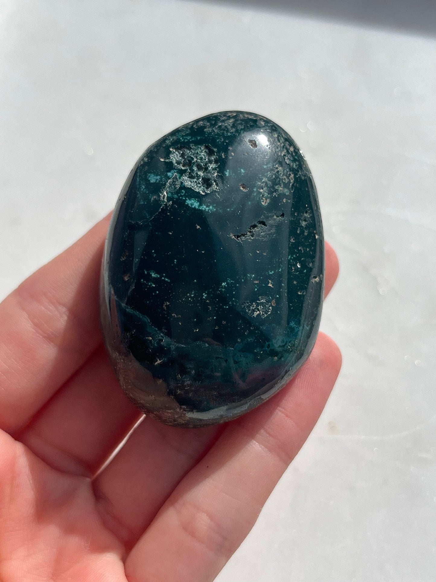 Green Jasper Palmstone