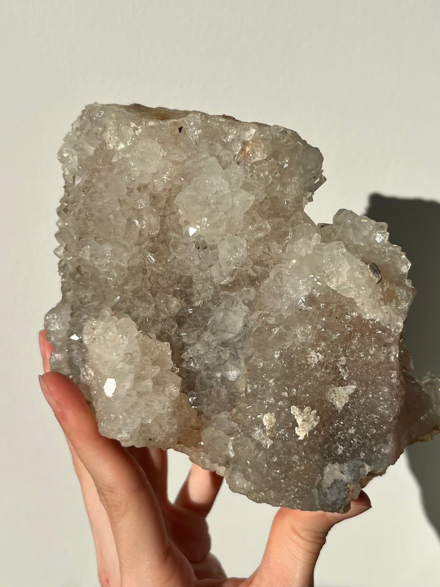 1.69kg Stalactite Hematoid Quartz Cluster w/Agate Ring Cores