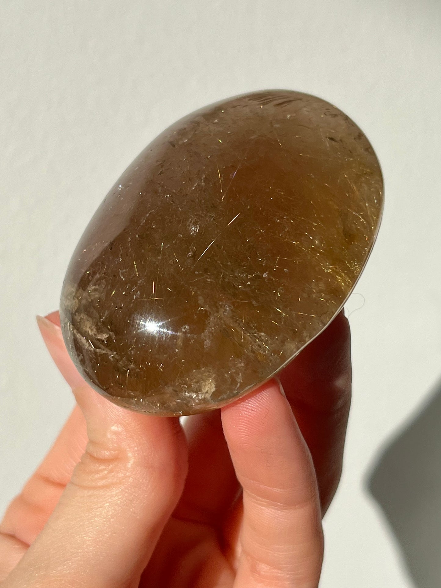Golden Rutilated Quartz Lens #36