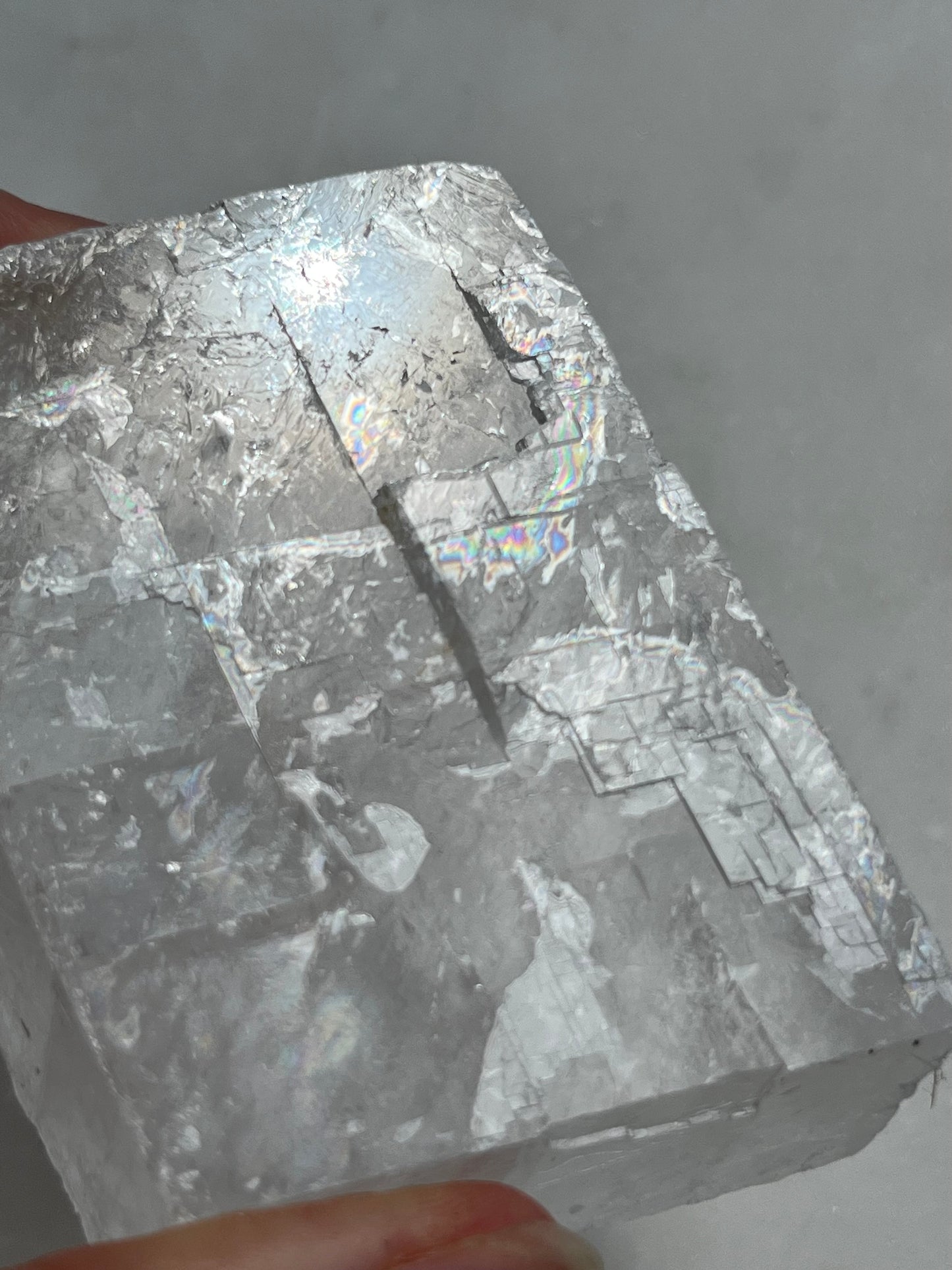 Optical Calcite Rhombohedron Specimen