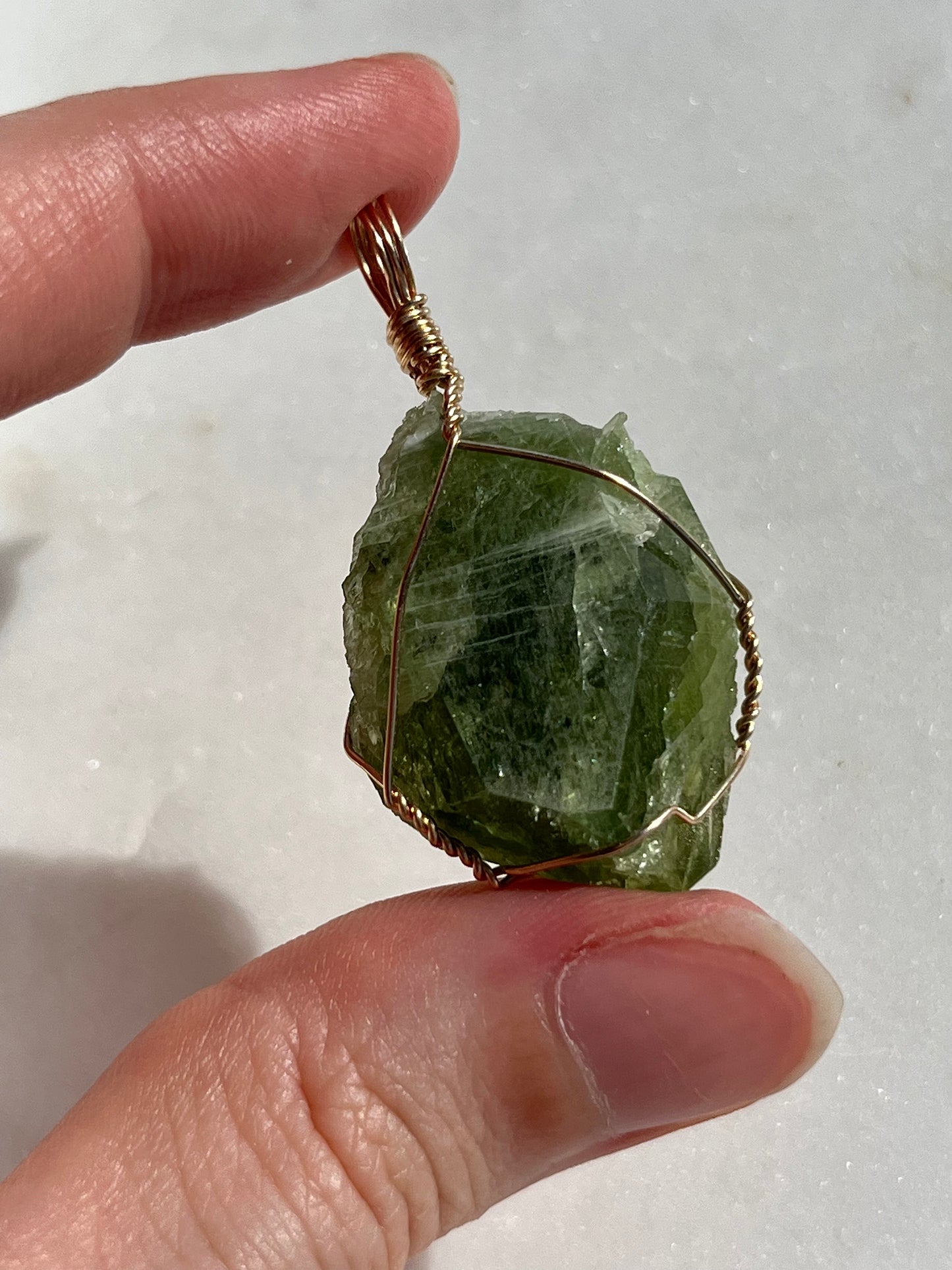 Gemmy Diopside Wire Wrap (14kt Gold Filled)