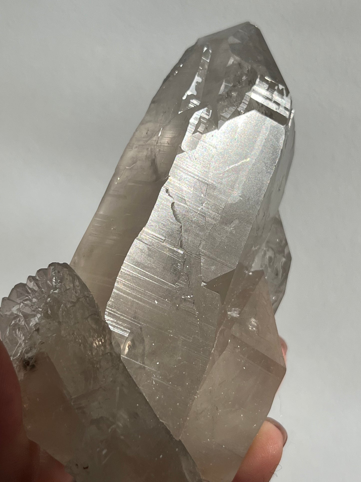 Himalayan Smokey Quartz Cluster w/Etched Features #9