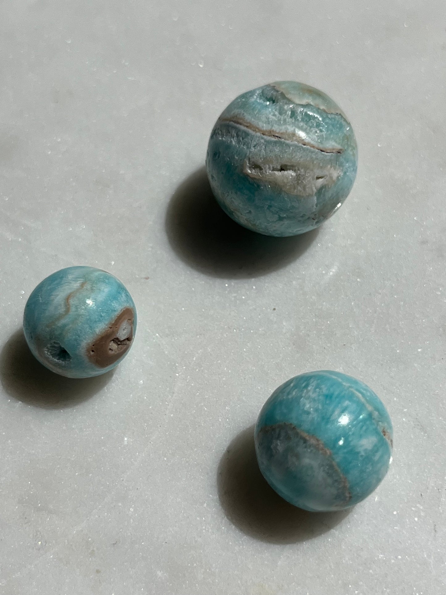 Blue Aragonite Mini Sphere
