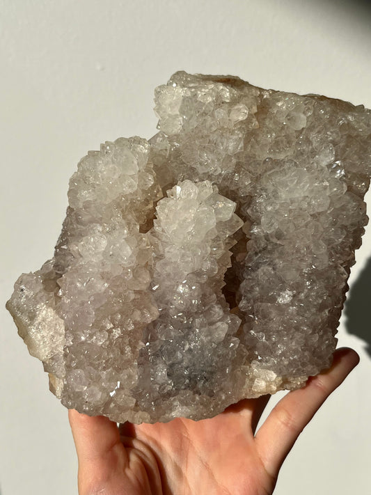 1.69kg Stalactite Hematoid Quartz Cluster w/Agate Ring Cores