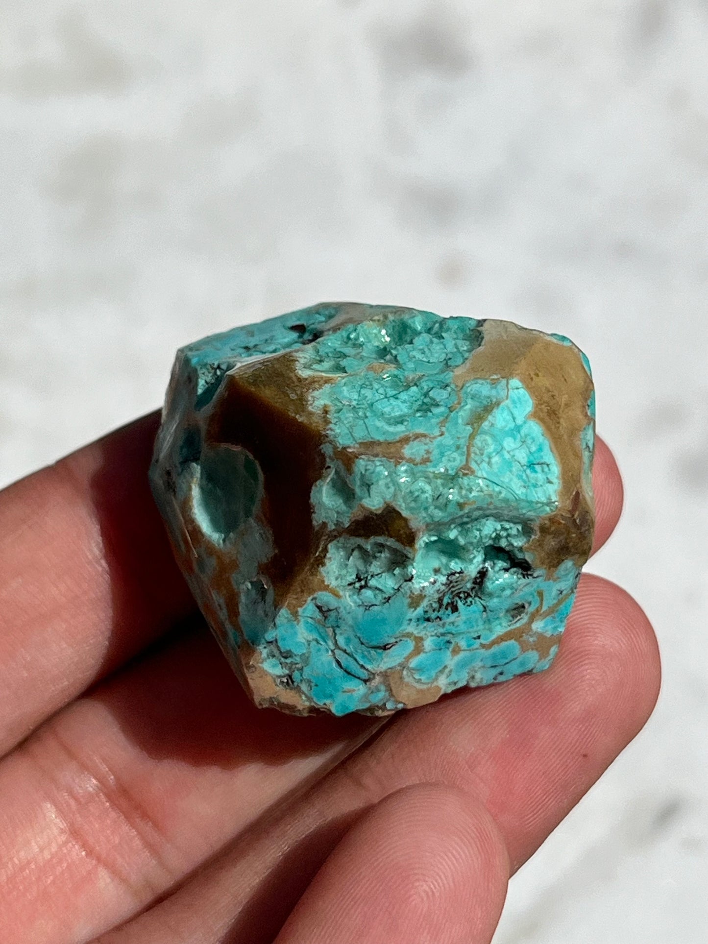 Indonesian Chrysocolla Faceted Freeform (You Choose)