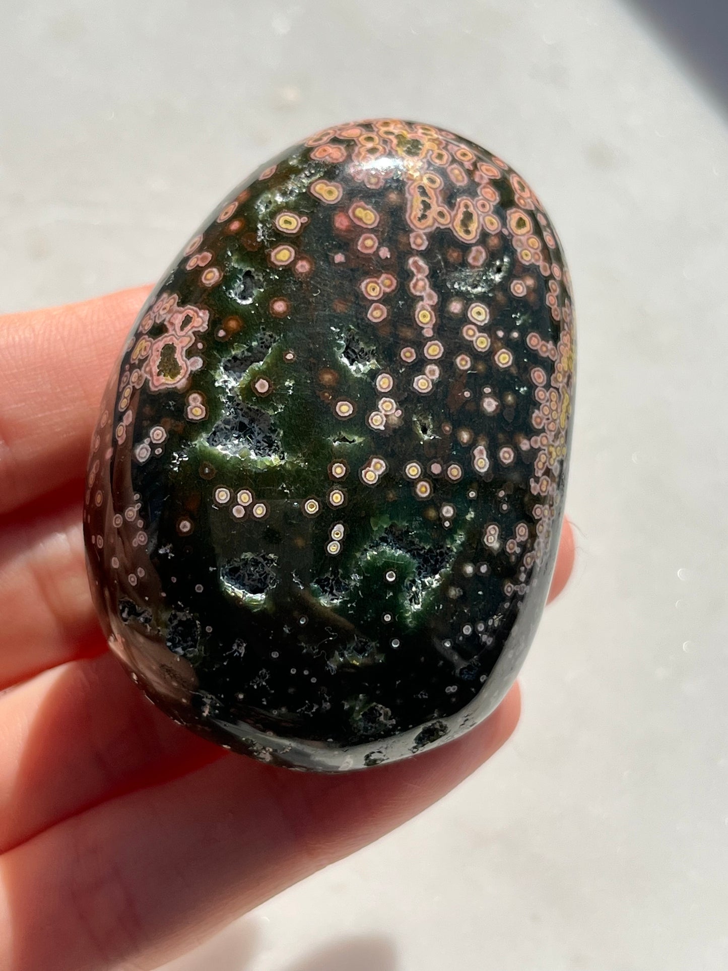Veinless Ocean Jasper Palmstone #7
