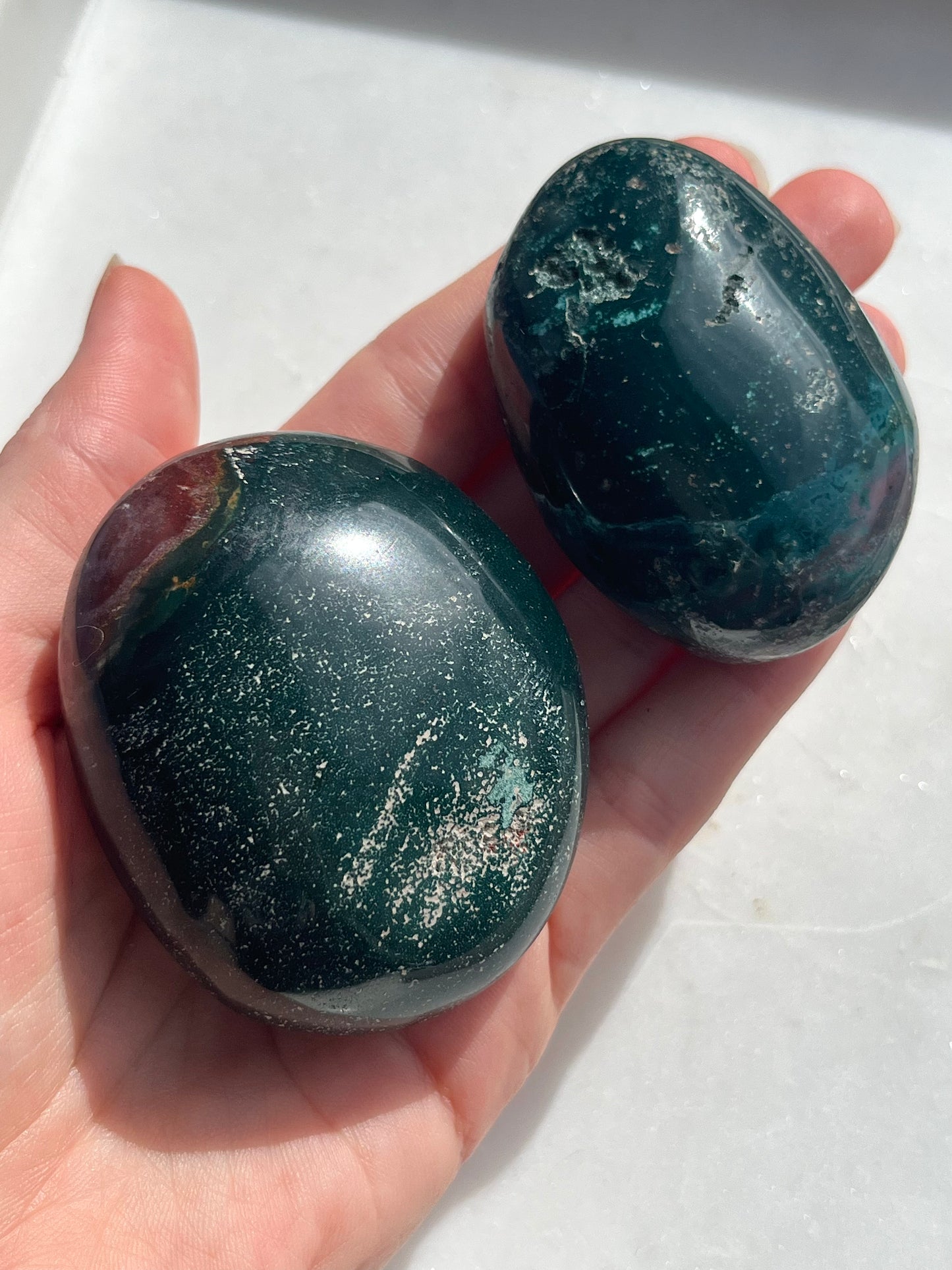 Green Jasper Palmstone