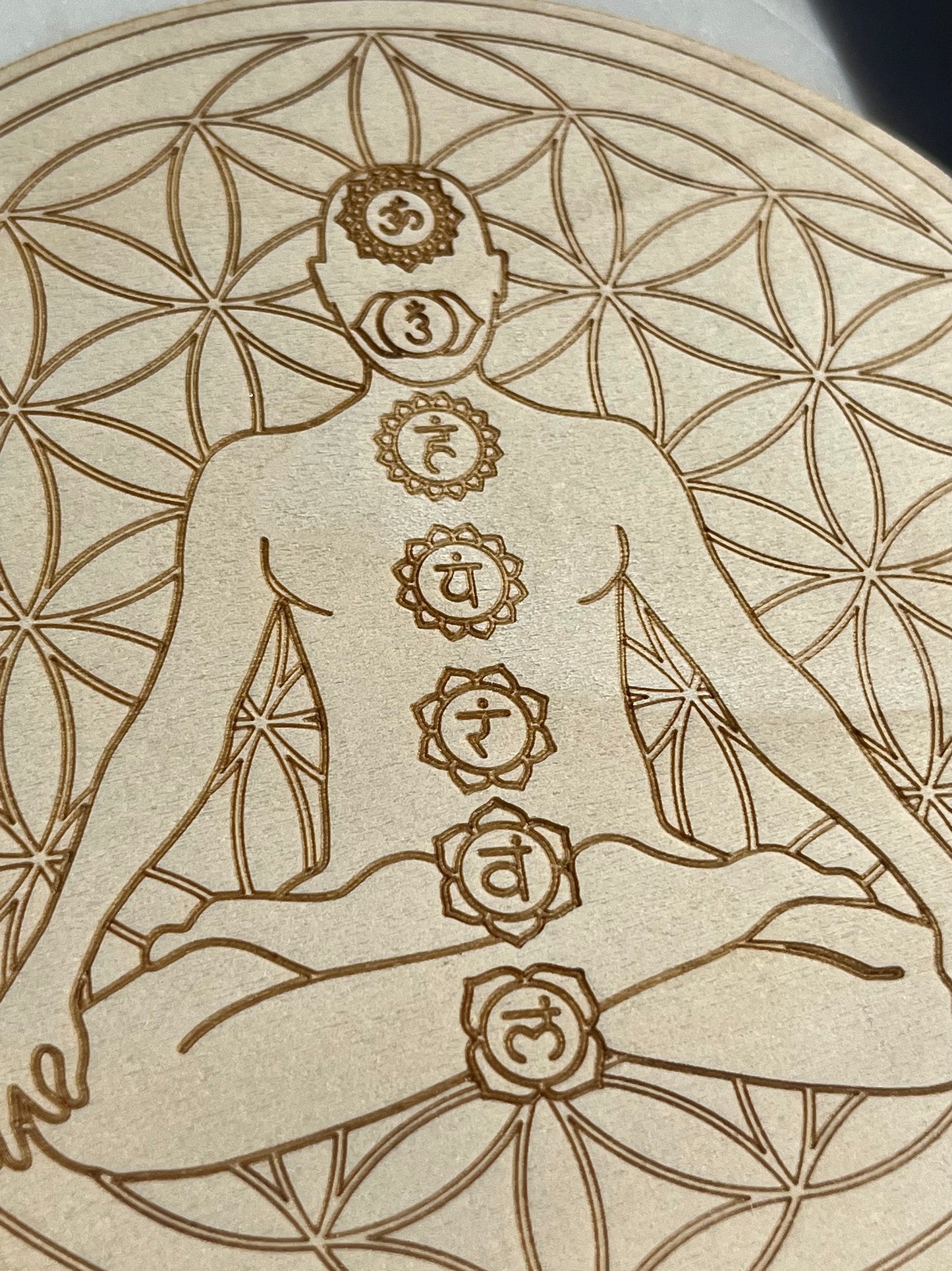 Chakra Meditation Crystal Grid Board