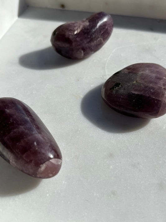 Purple Anhydrite Palmstone