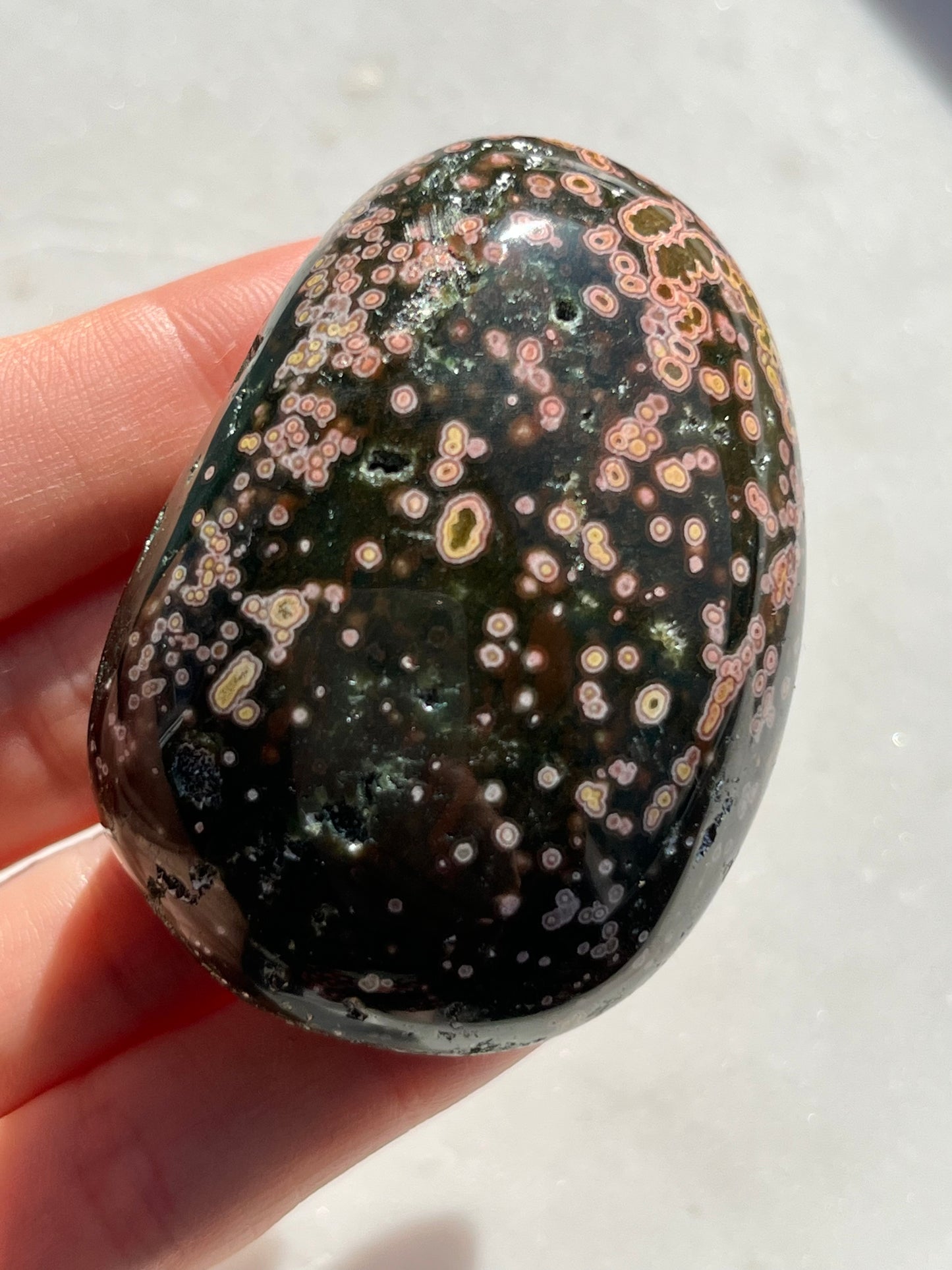 Veinless Ocean Jasper Palmstone #7