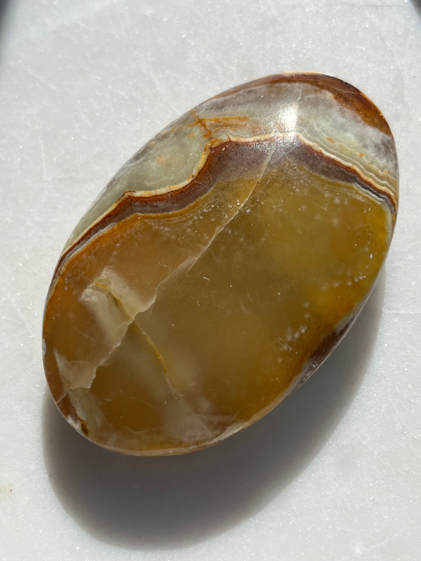 Pakistani Green Onyx Palmstone