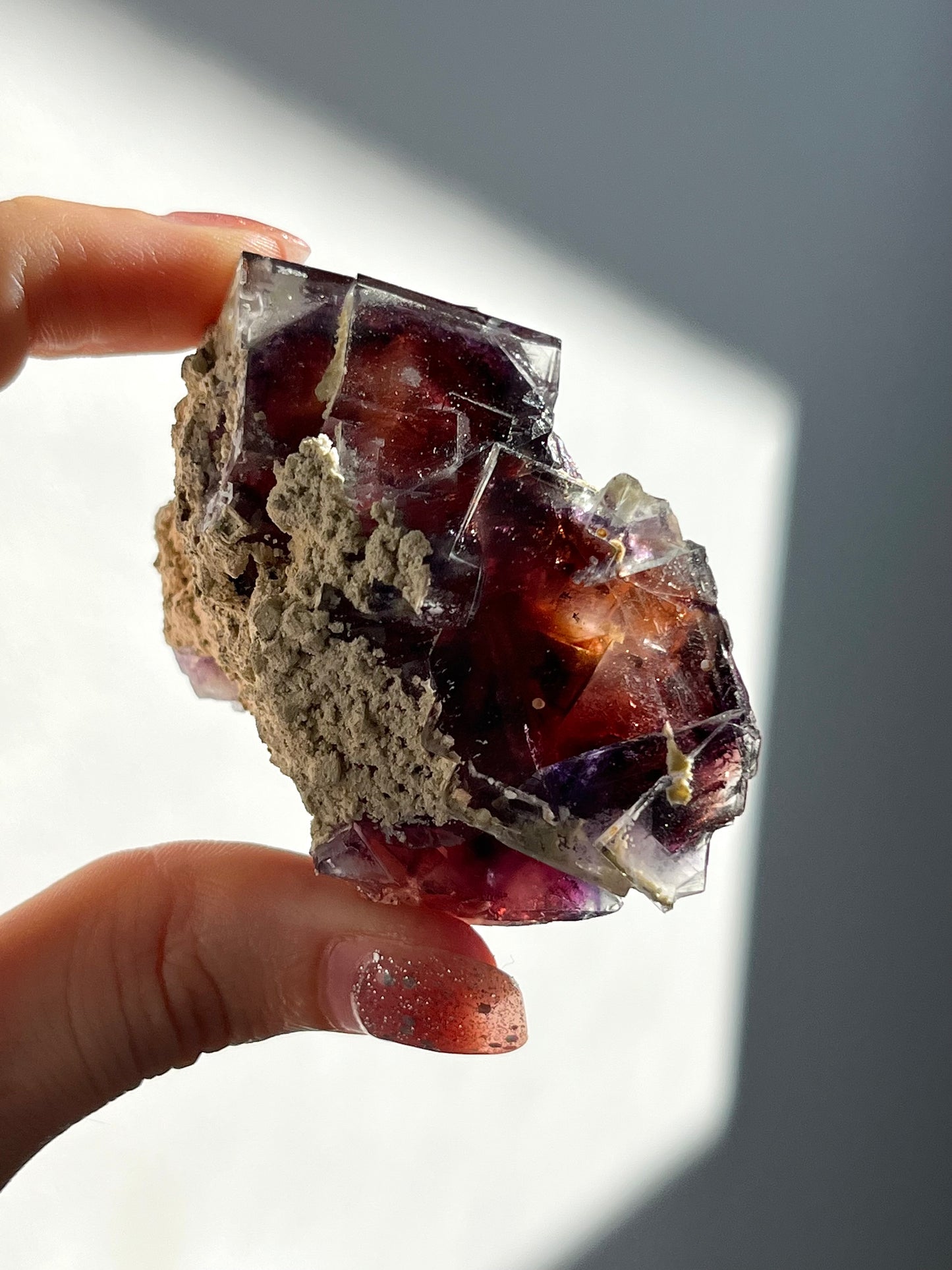 Multicolour Yindu Phantom Fluorite Specimen - some with enhydro bubbles (You Choose)