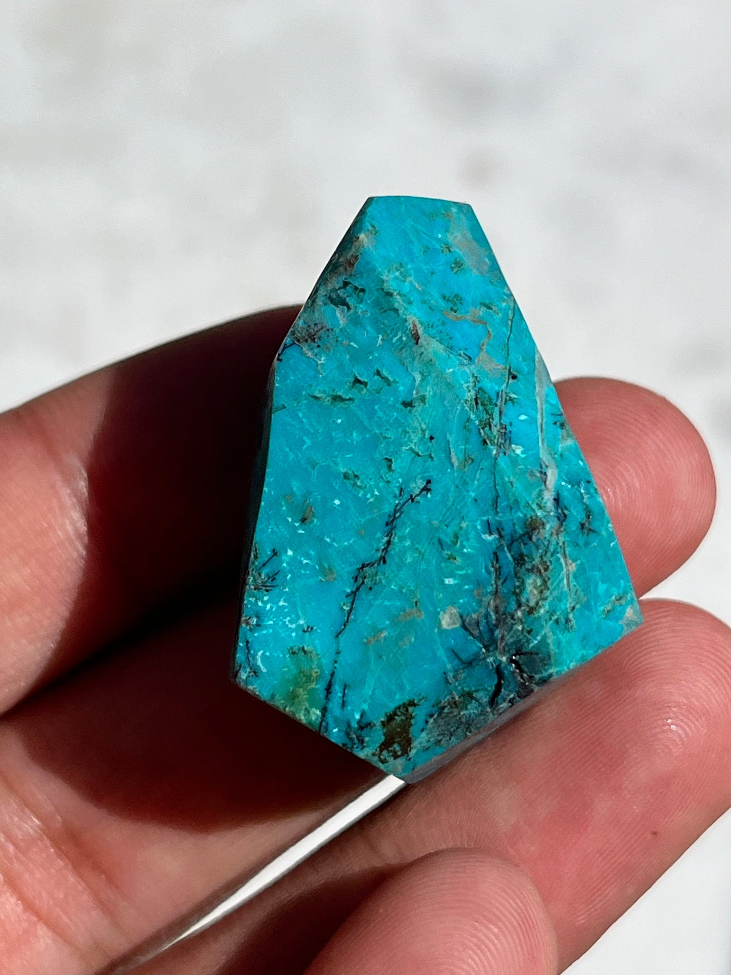 Indonesian Chrysocolla Faceted Freeform (You Choose)