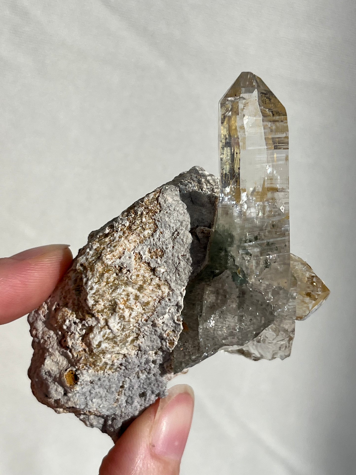 Chlorite Included Himalayan Quartz w/Muscovite #8