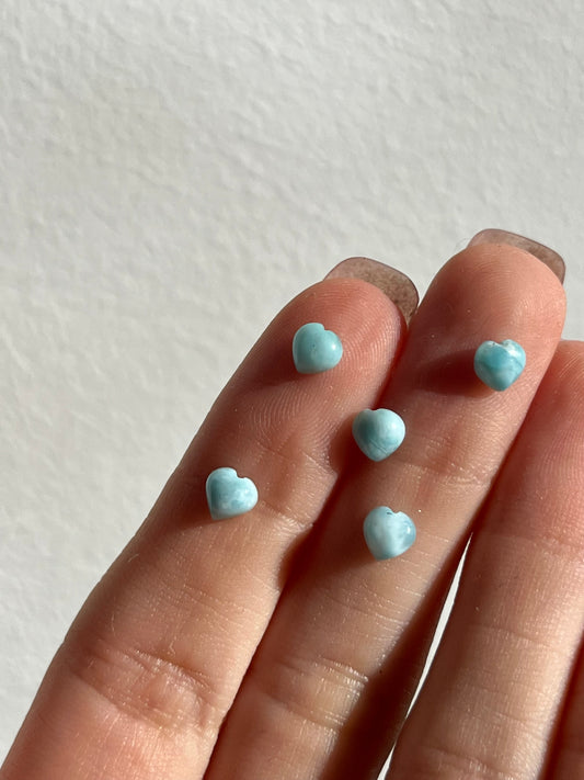 Larimar Mini Heart Carving