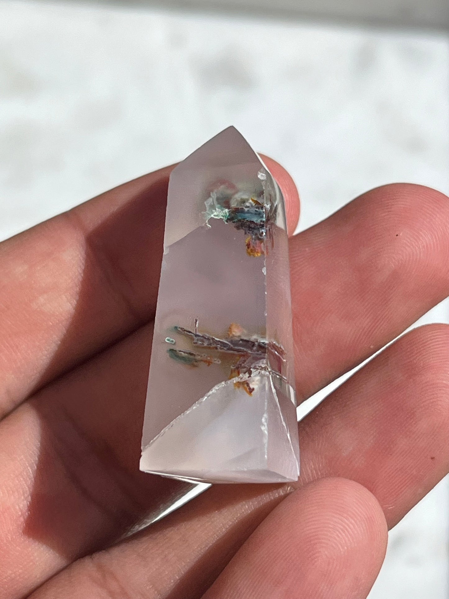 One-of-a-Kind Native Copper & Chrysocolla in Chalcedony Tower (You Choose)