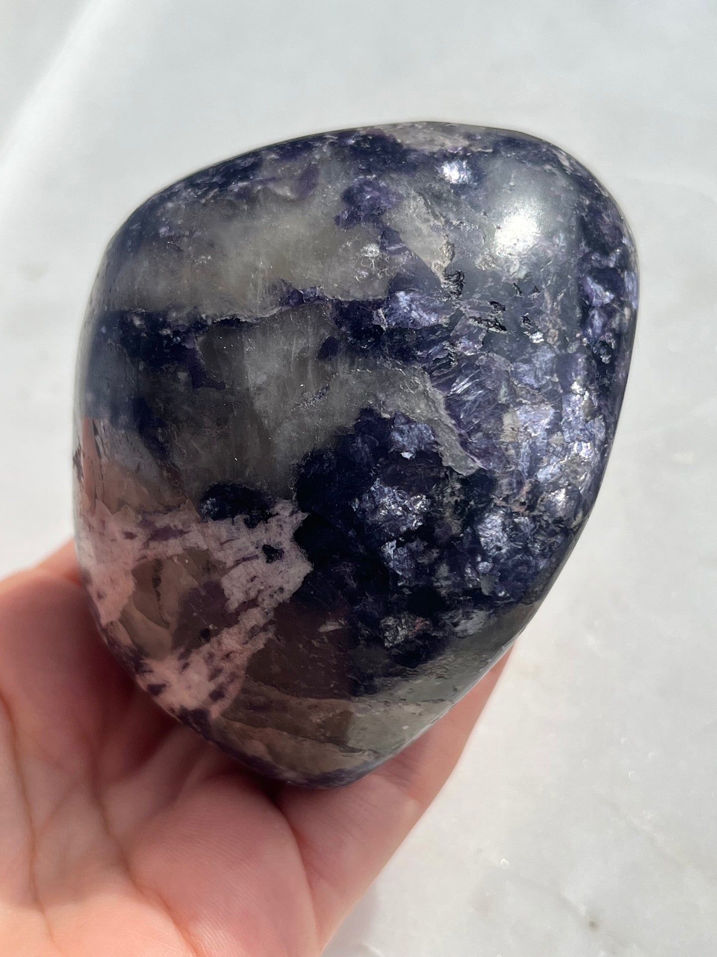 Lepidolite Freeform w/Smokey Quartz & Silver Mica #1