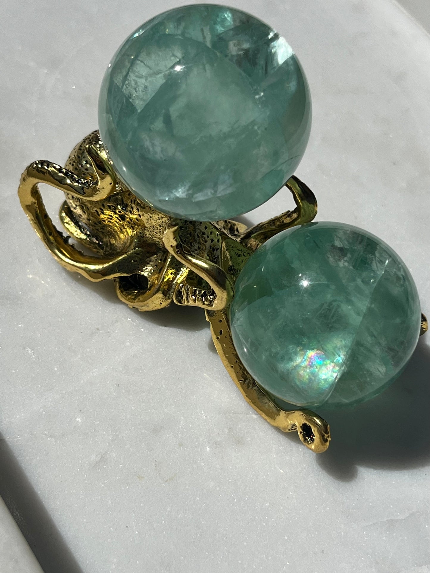 Gold Octopus Sphere Stand