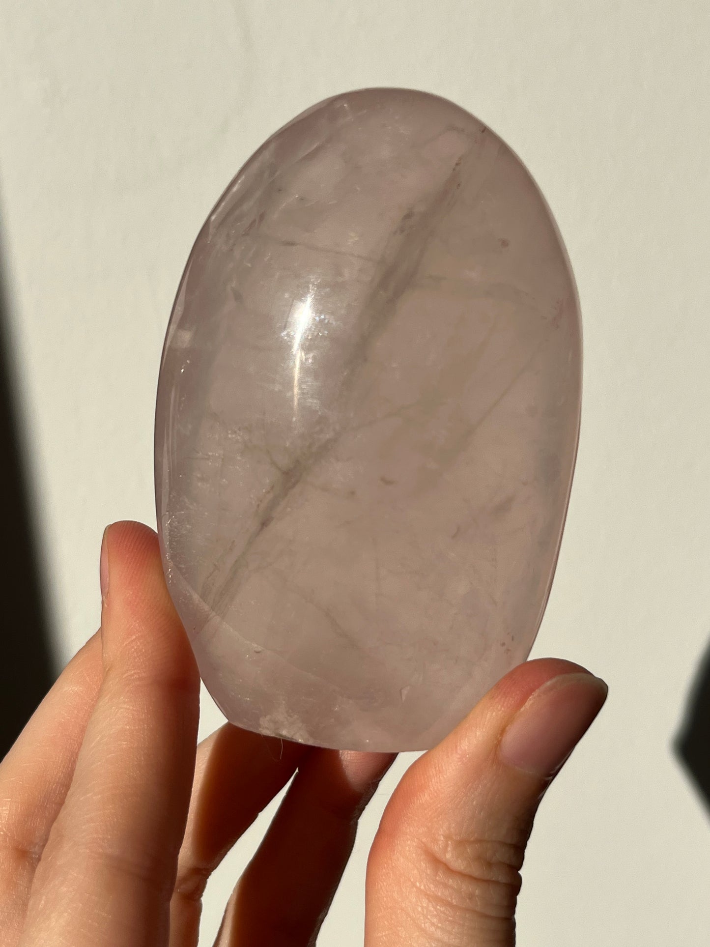 Forma libre de cuarzo rosa estrella #8