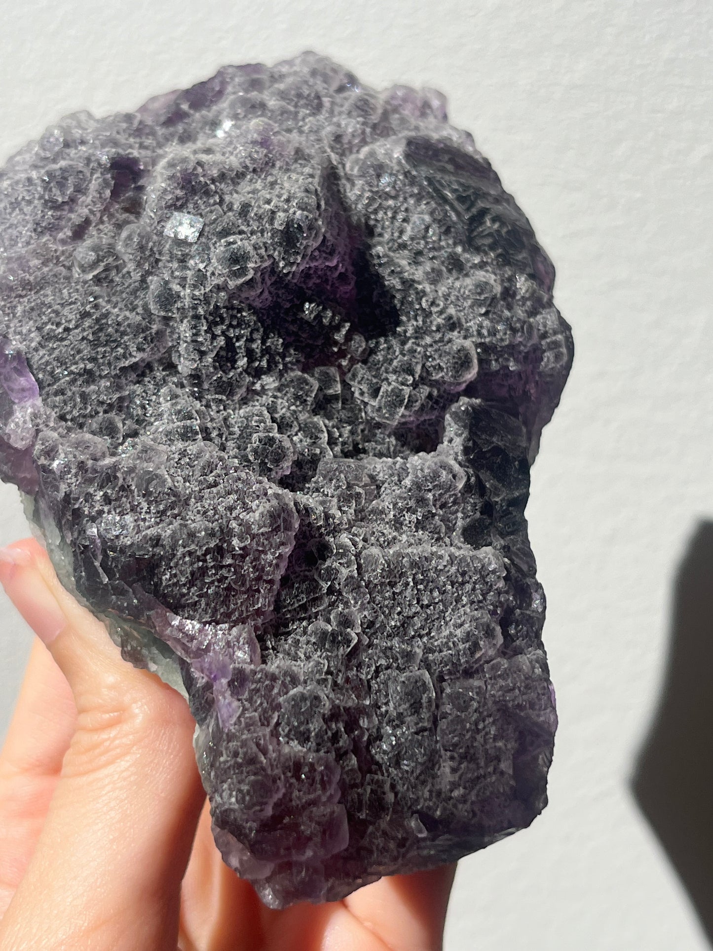 Stepped Octahedral Purple Fluorite Specimen #2