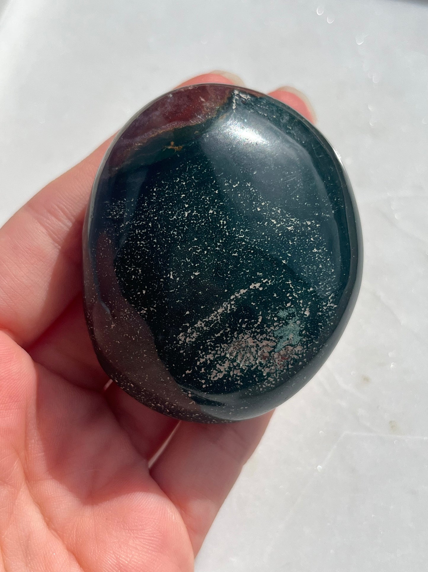Green Jasper Palmstone