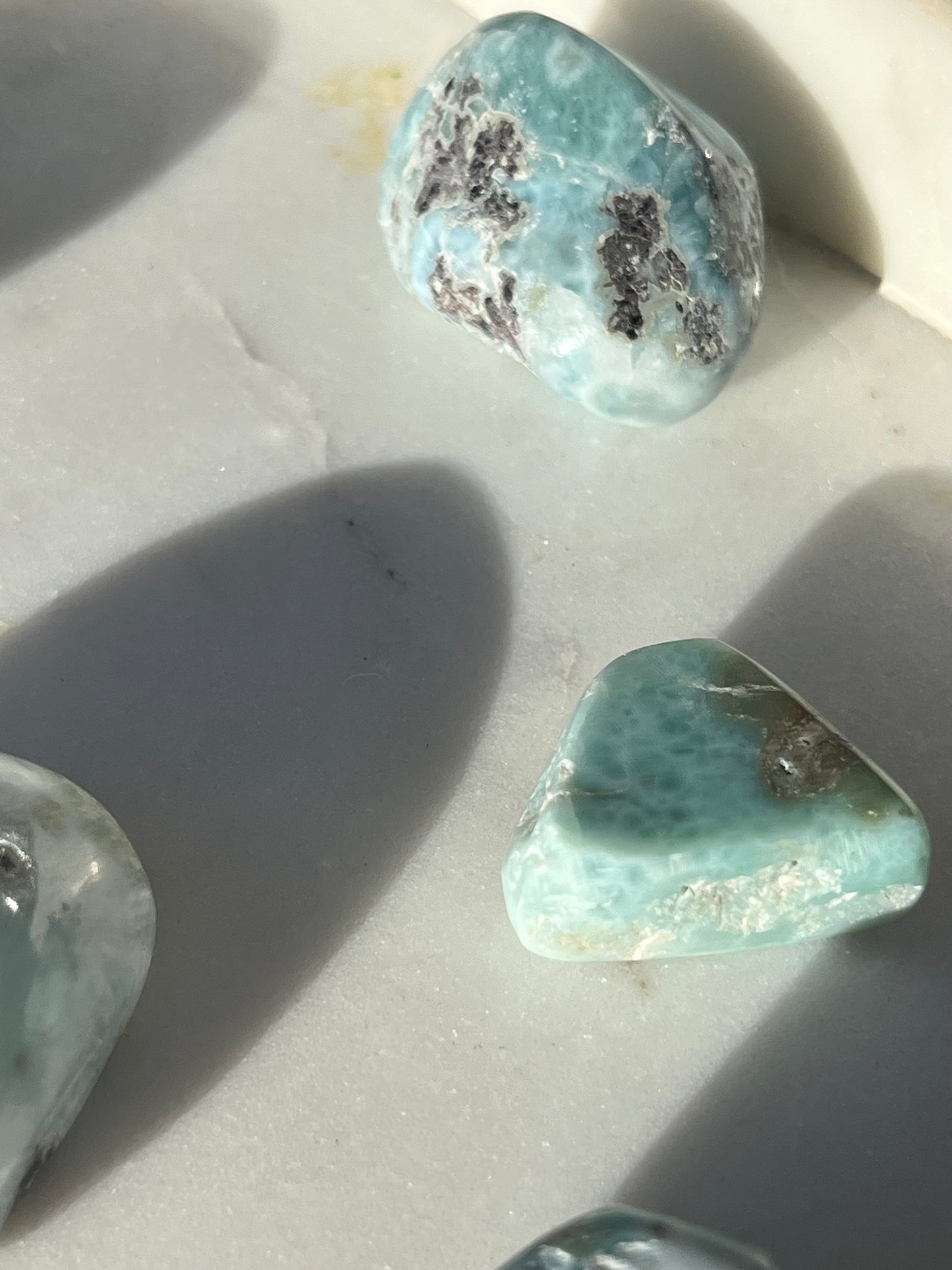 Larimar Tumbled Stone (Perfectly Imperfect)