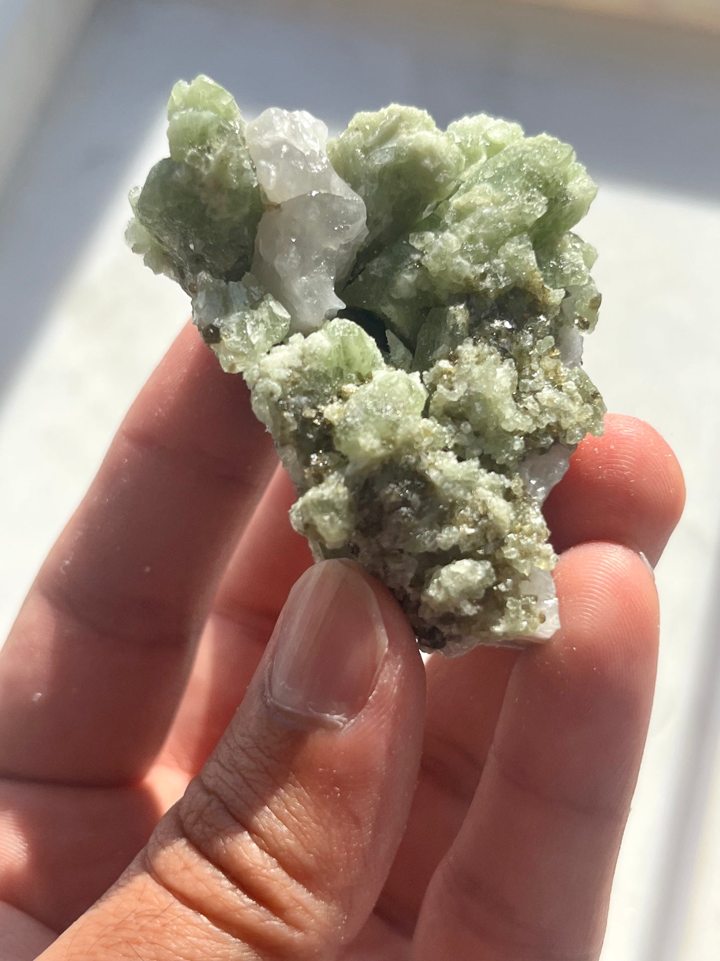 Diopside Specimen w/Muscovite on Marble Matrix #9
