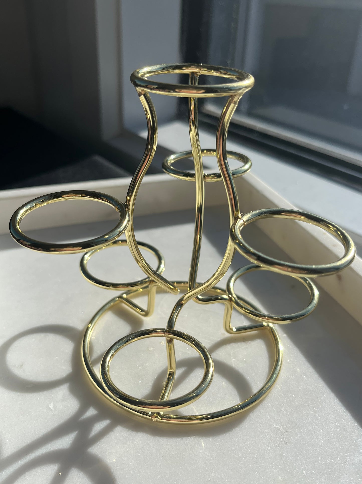 Gold Multi 7 Sphere Stand