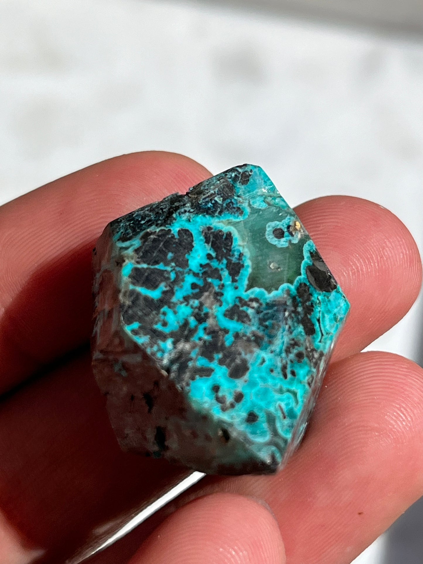 Indonesian Chrysocolla Faceted Freeform (You Choose)