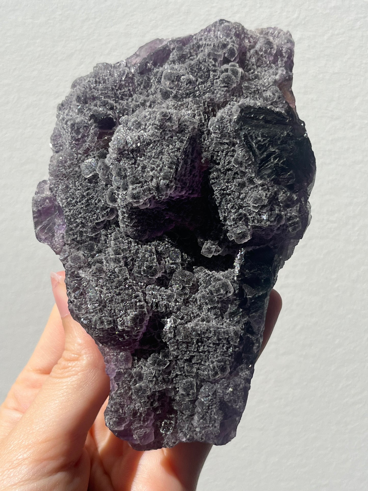 Stepped Octahedral Purple Fluorite Specimen #2