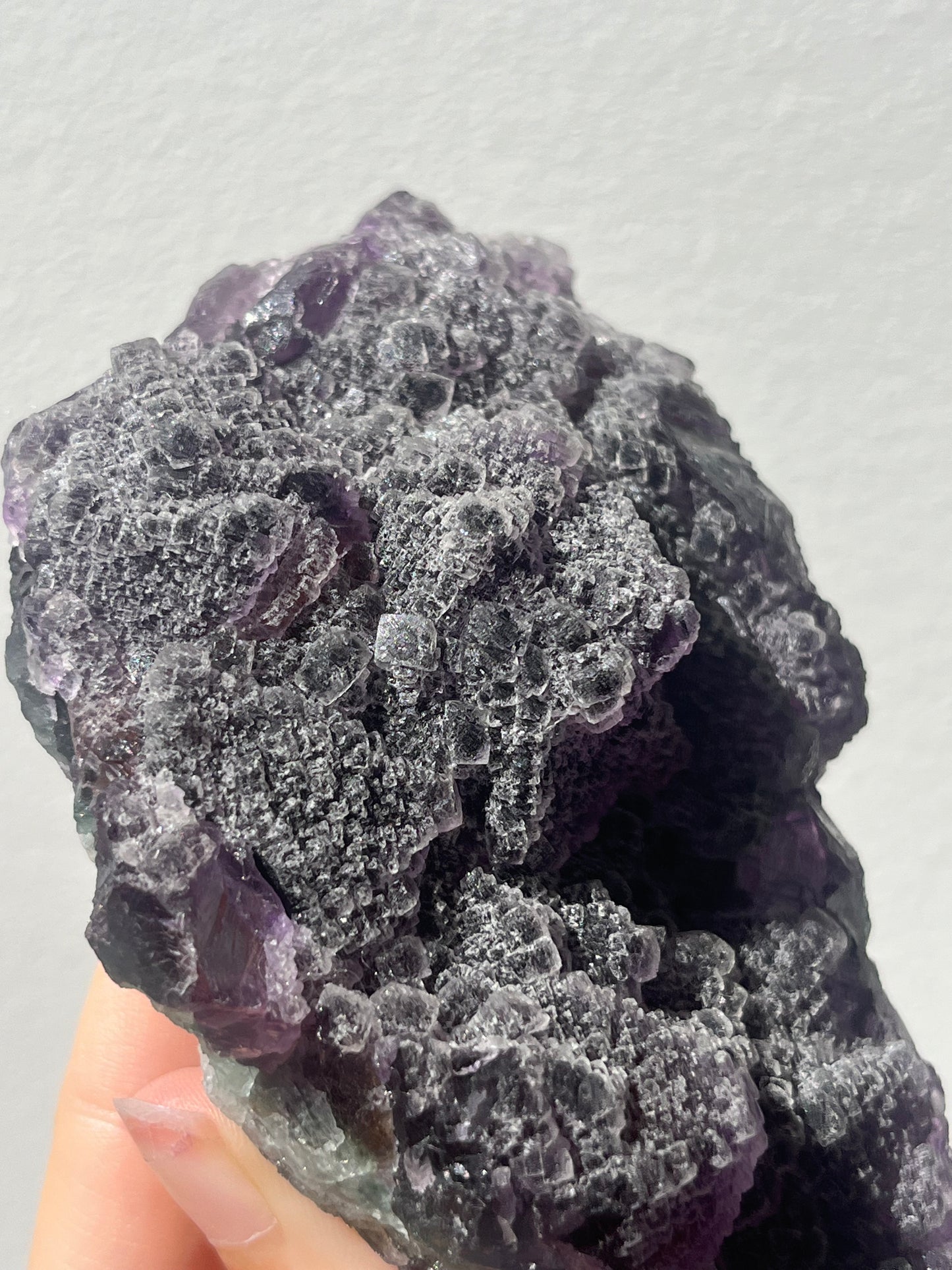 Stepped Octahedral Purple Fluorite Specimen #2