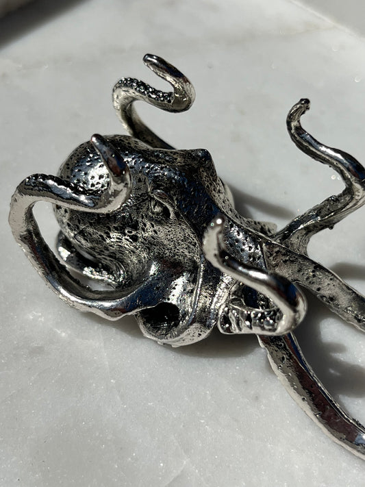 Silver Octopus Sphere Stand
