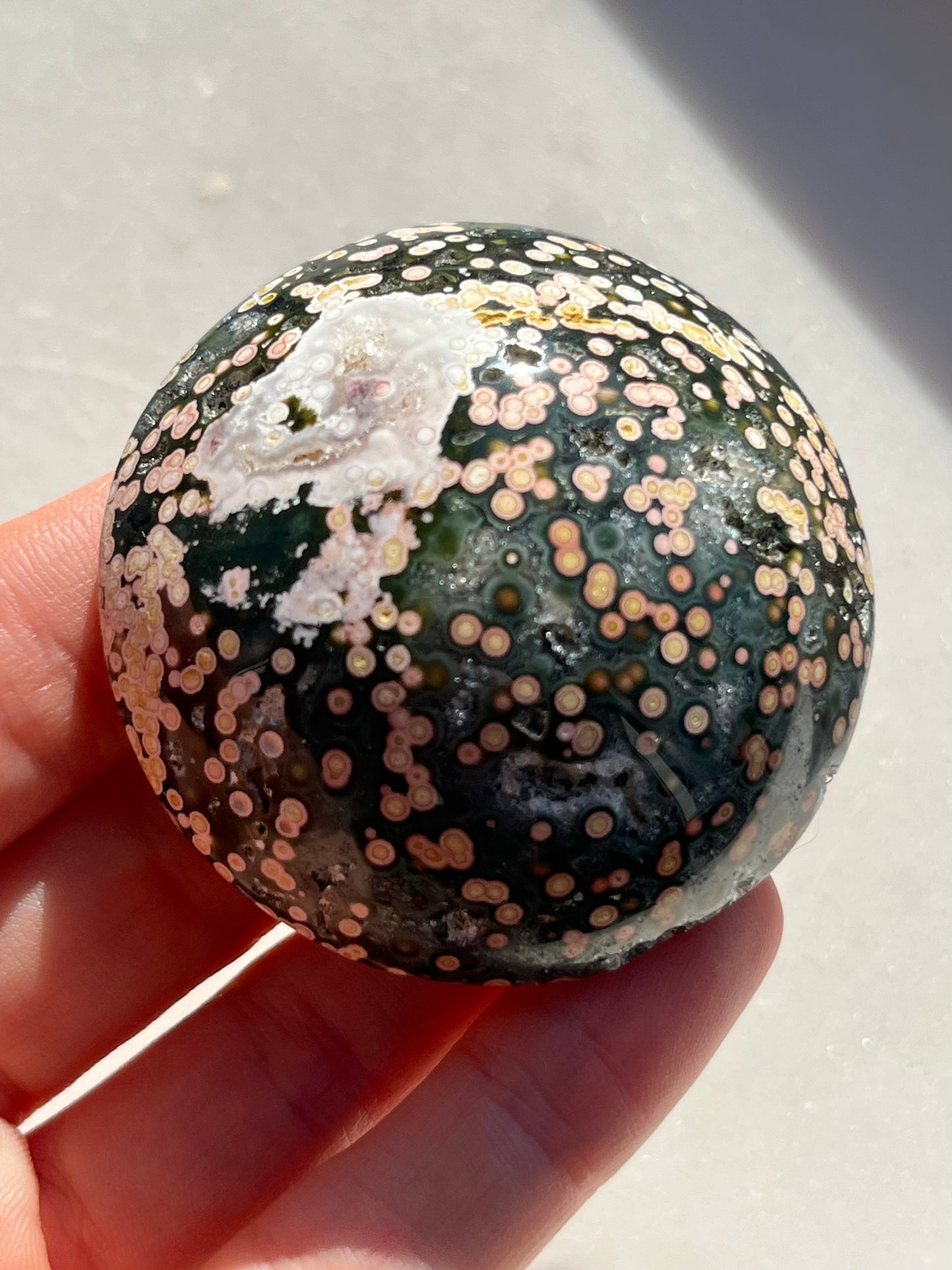 'The Dome' Veinless Ocean Jasper Palmstone #26