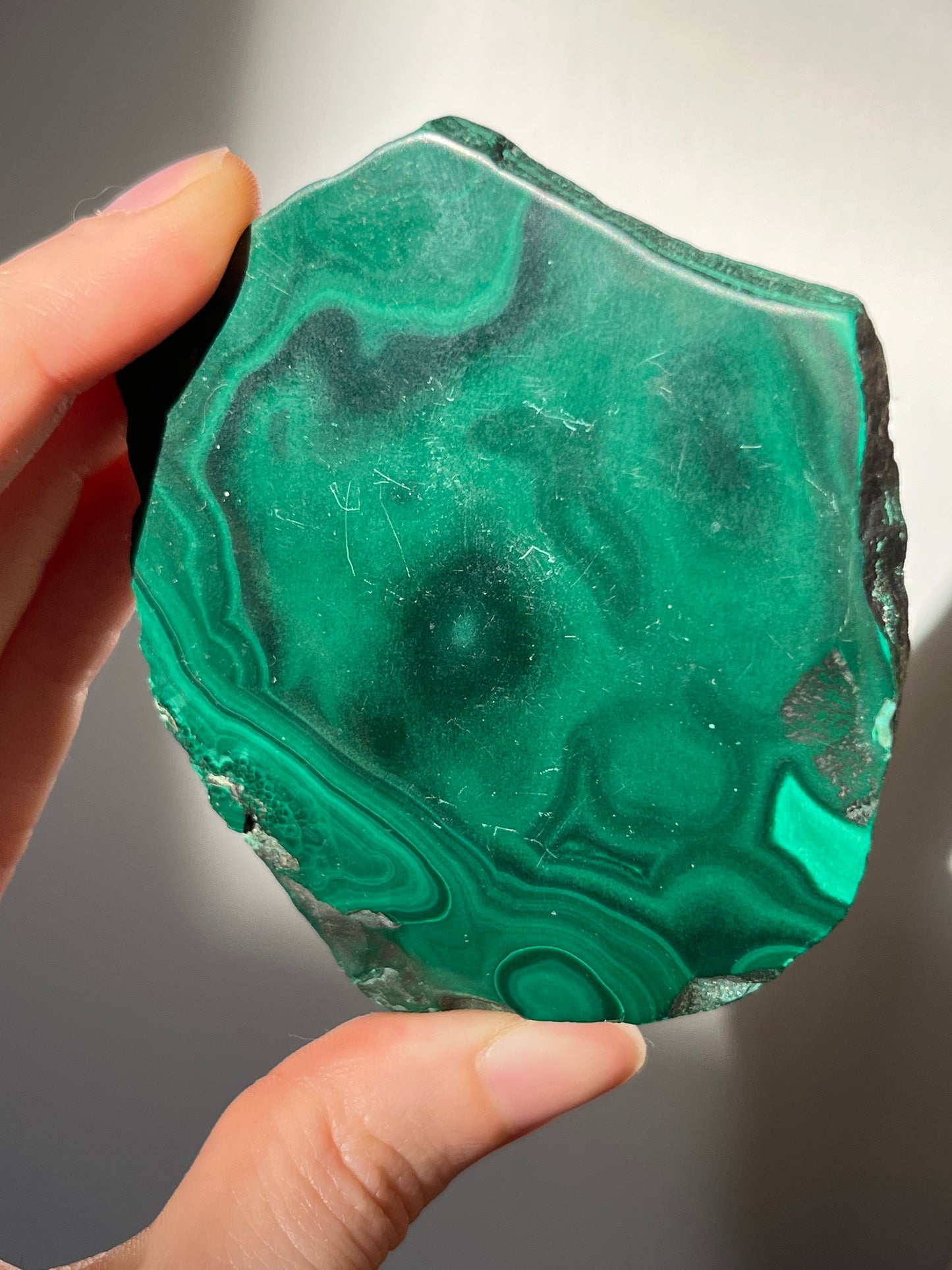 Malachite Slice 7 (Surface Imperfections)