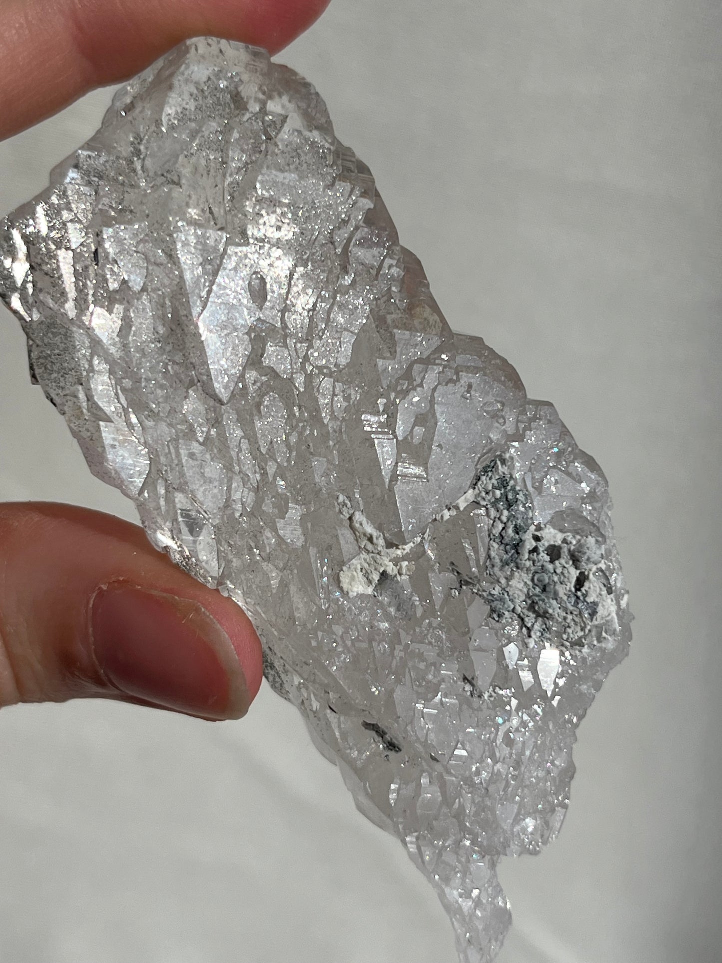 Etched Elestial Himalayan Quartz w/Raised Record Keeper Features, Natural Aura Coating & Sparkly Anatase #7