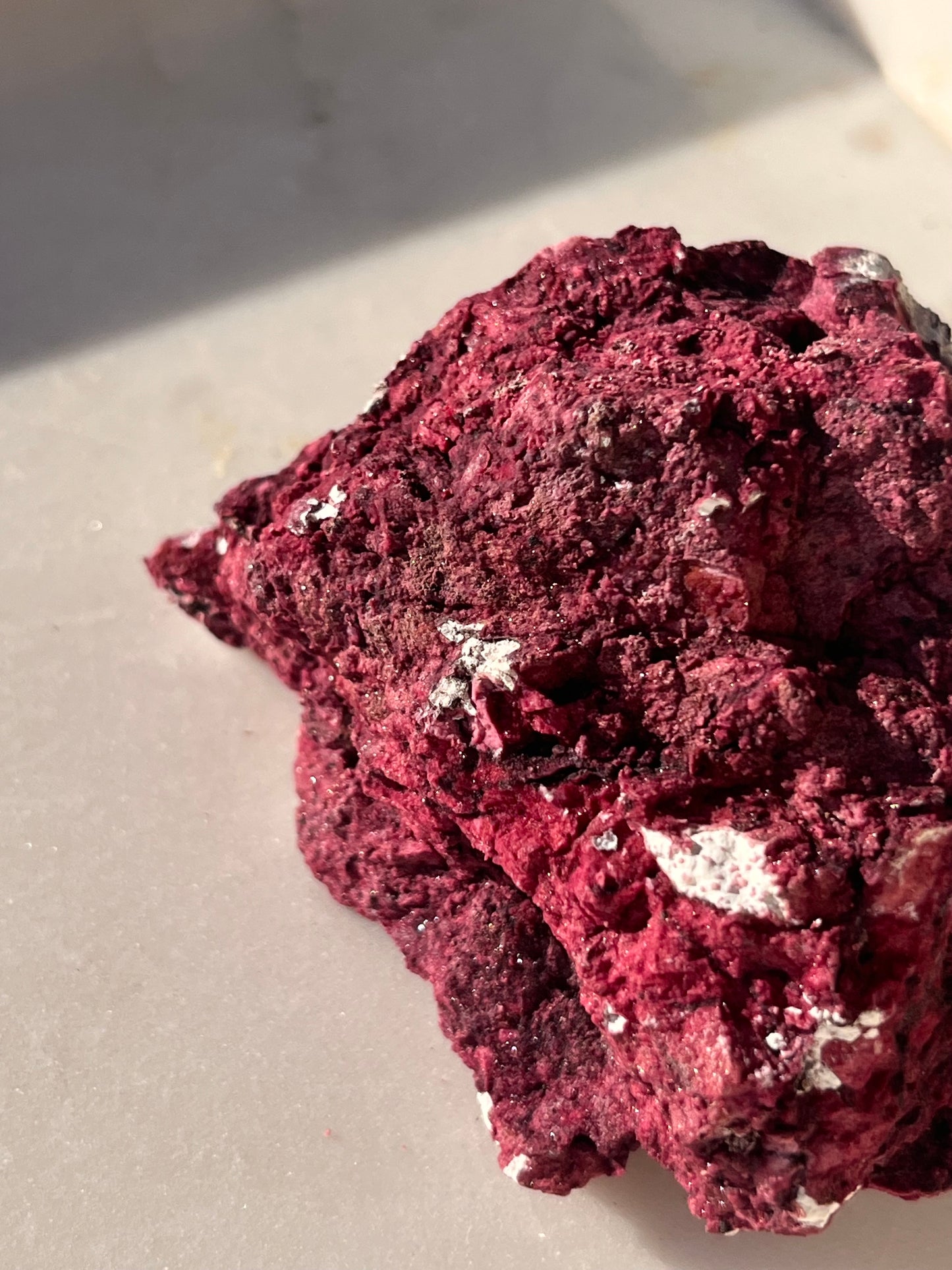 Rare “Red Velvet” Variscite in Limestone Specimen #4
