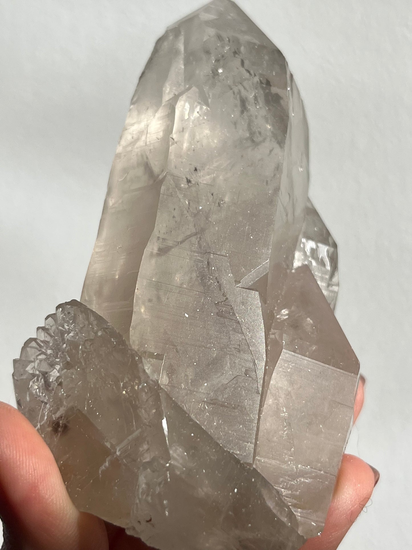 Himalayan Smokey Quartz Cluster w/Etched Features #9