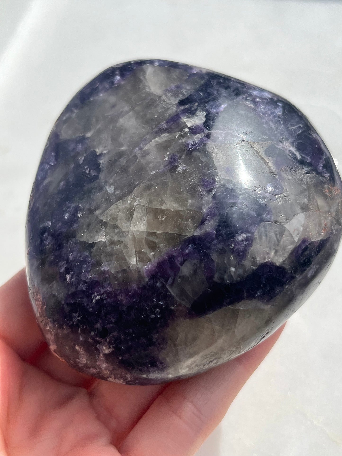Lepidolite Freeform w/Smokey Quartz & Silver Mica #2