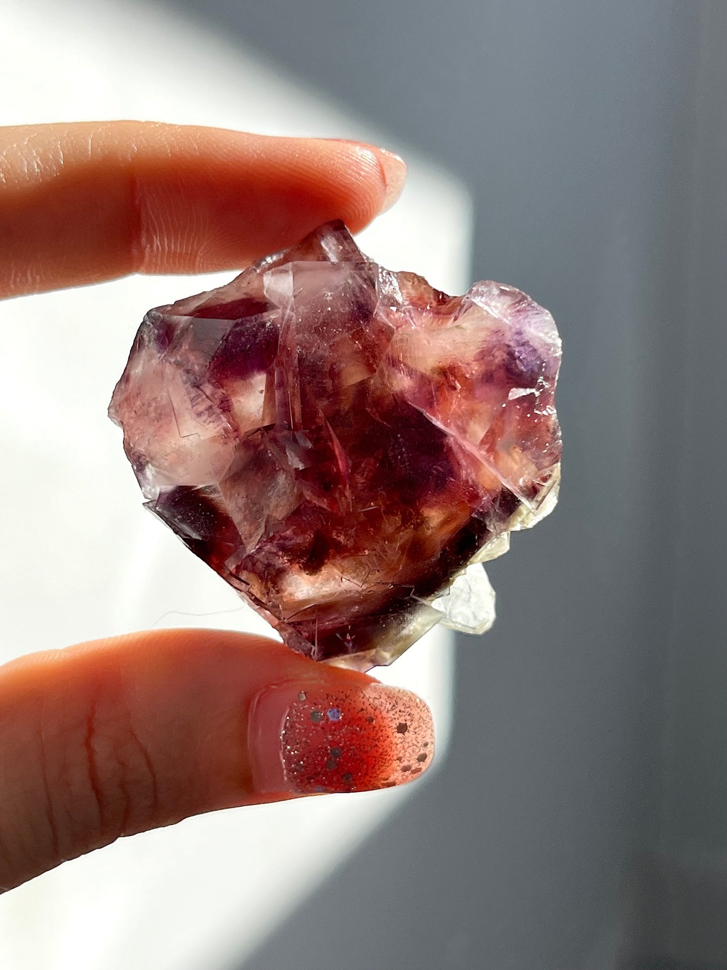 Multicolour Yindu Phantom Fluorite Specimen - some with enhydro bubbles (You Choose)
