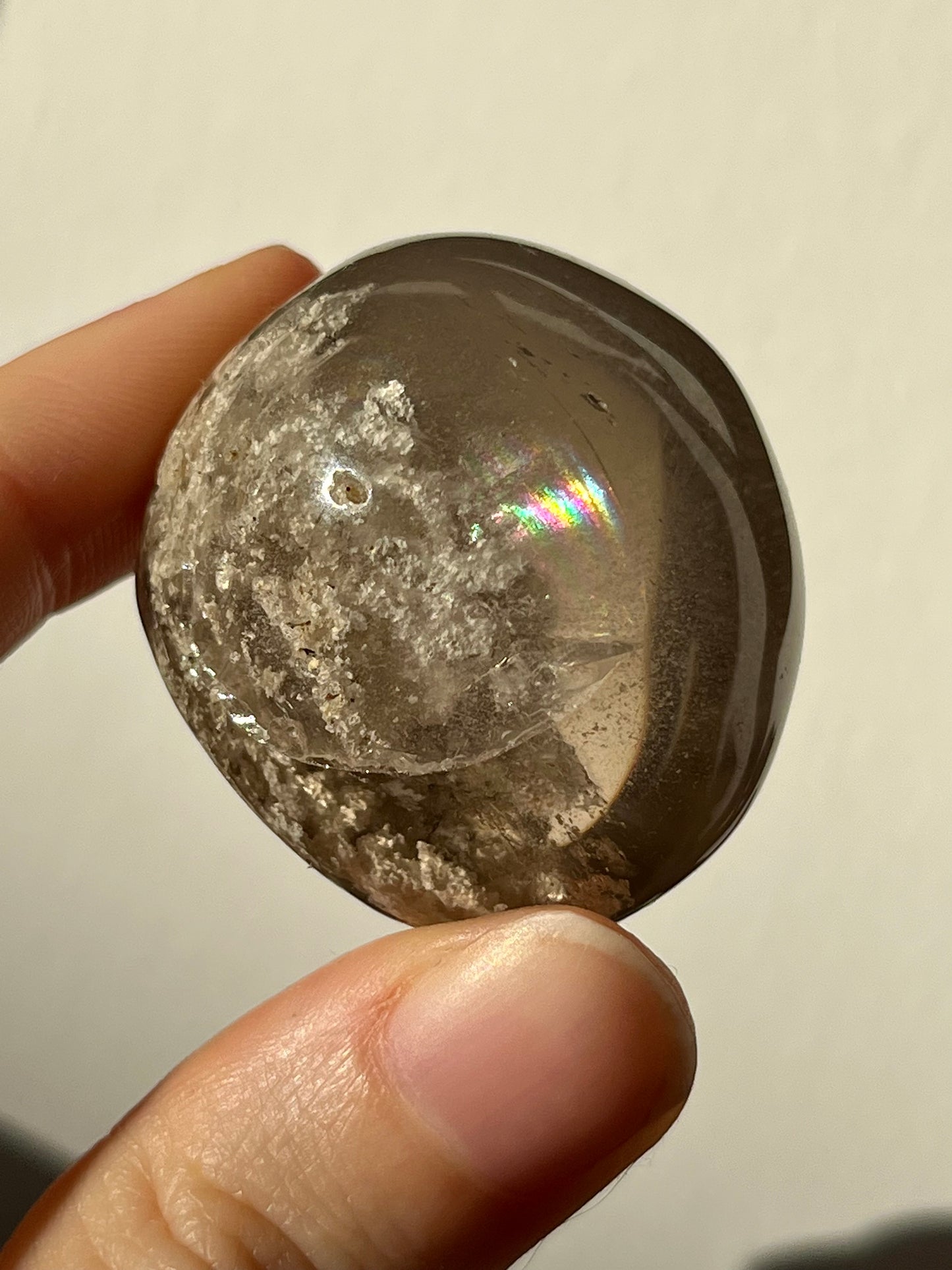 Smokey Phantom Garden Quartz Lens #14