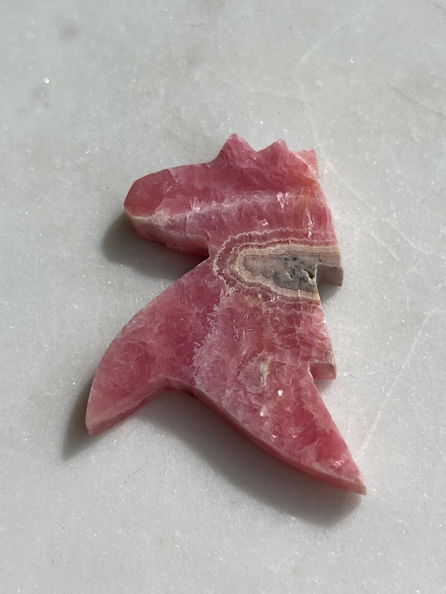 Rhodochrosite Unicorn Silhouette Carving (You Choose)