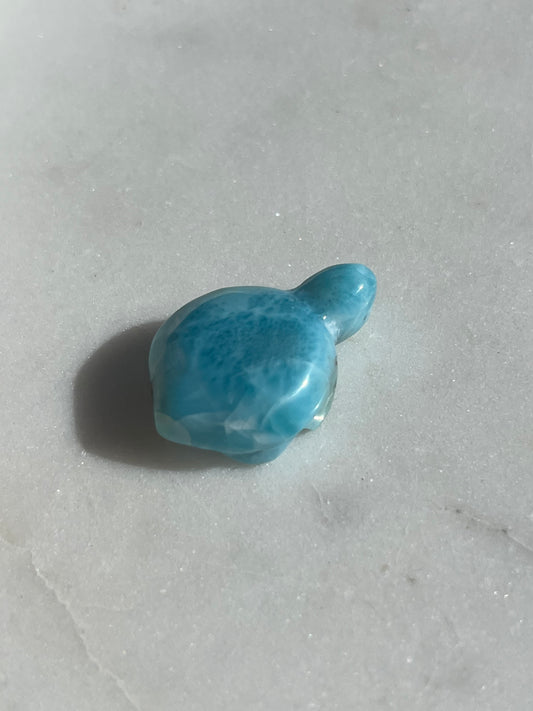 A Grade Larimar Turtle Carving #3