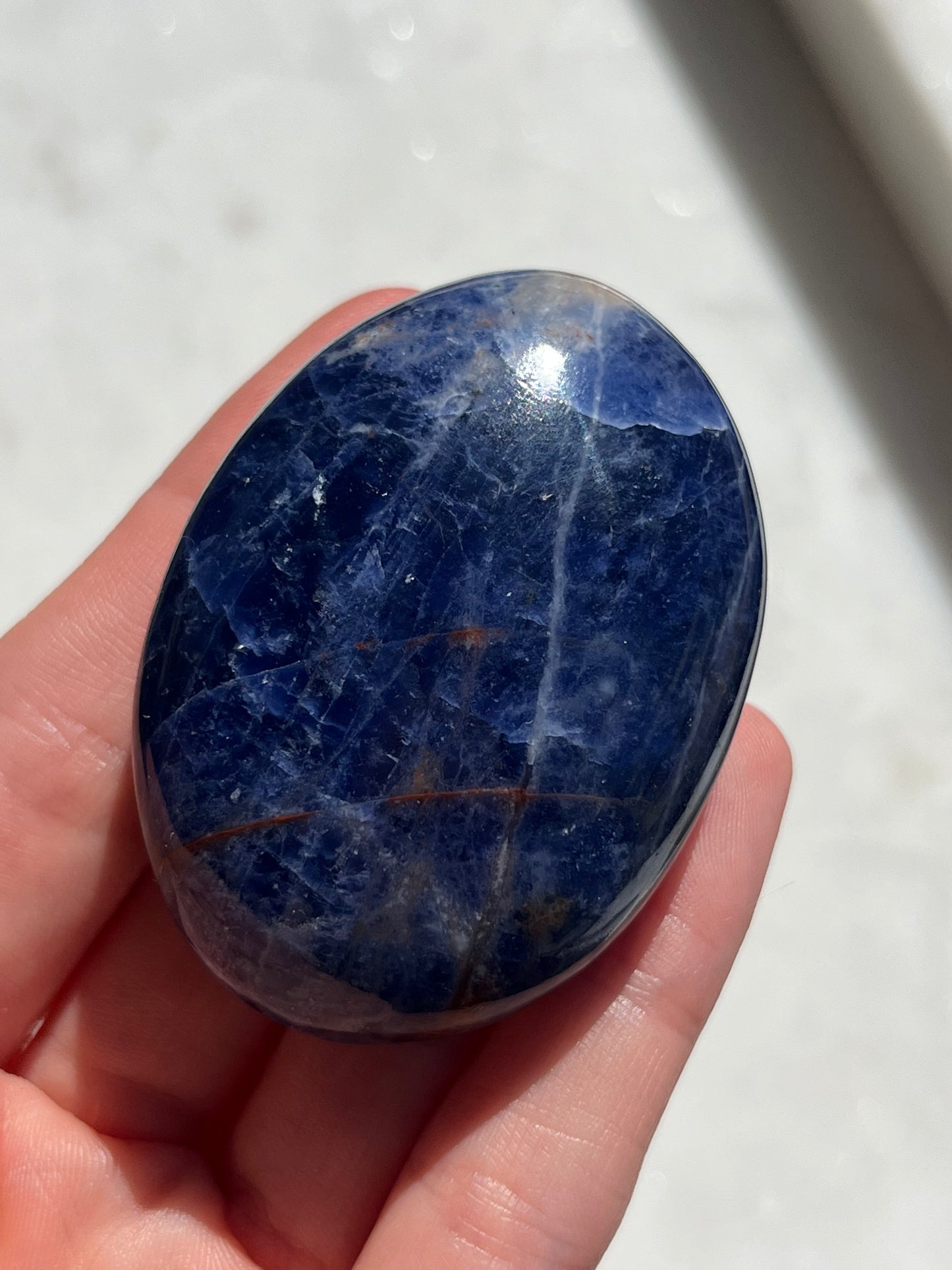 High Grade Sodalite Palmstone (You Choose)