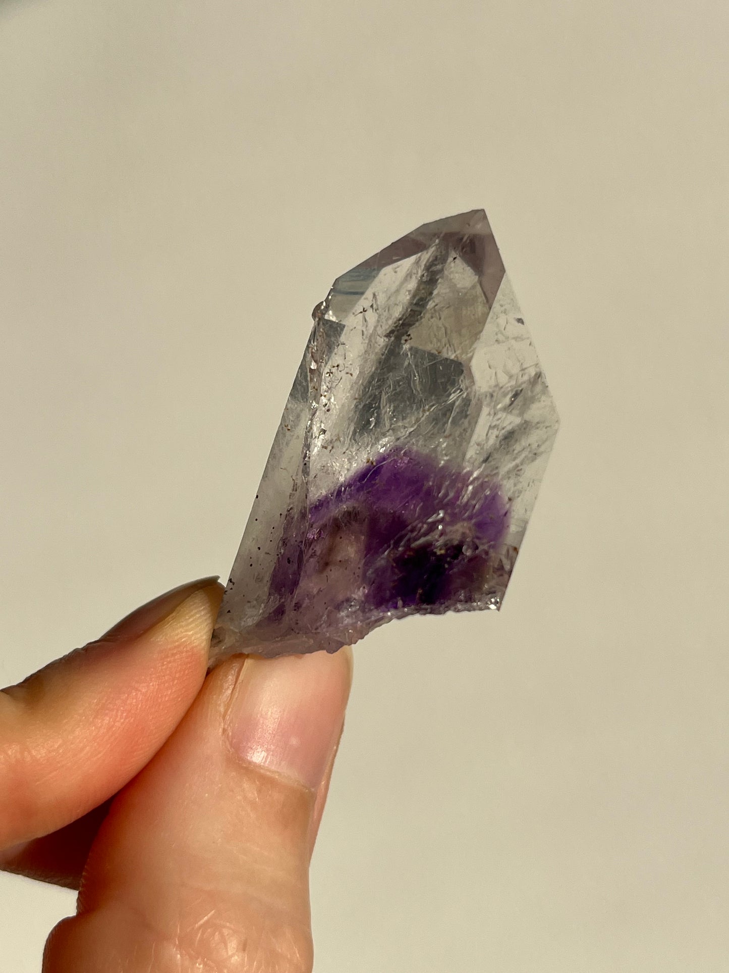 Streep Mine Quartz w/Phantom Amethyst Specimen #6