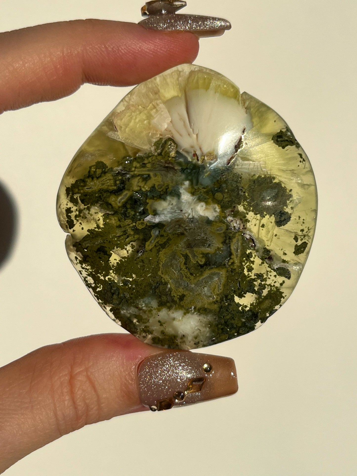 AA Grade Australian Prehnite & Natrolite Polished Freeform #A