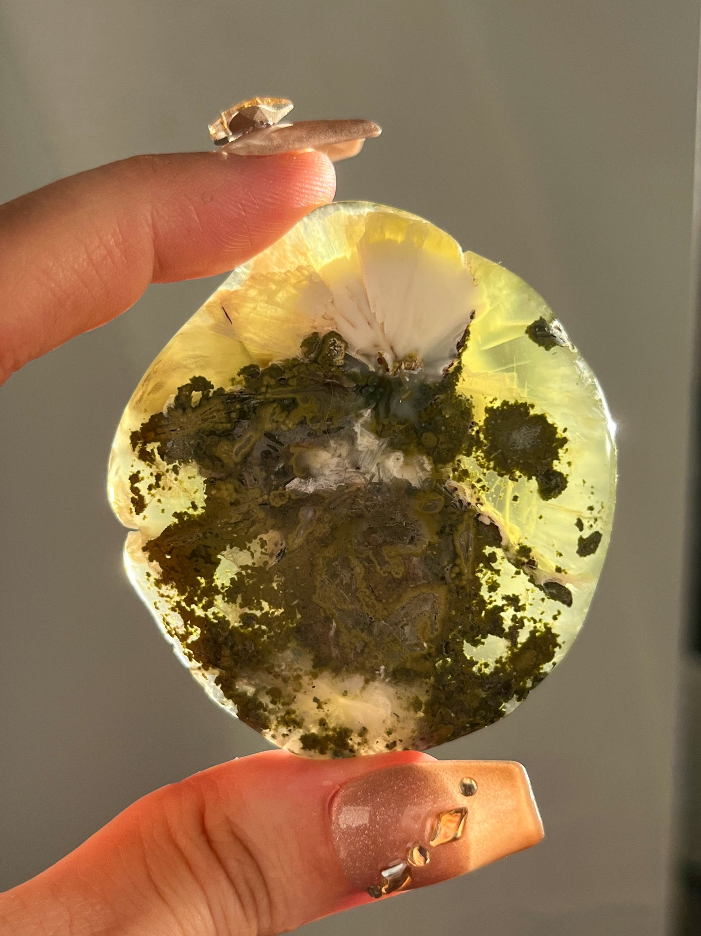 AA Grade Australian Prehnite & Natrolite Polished Freeform #A