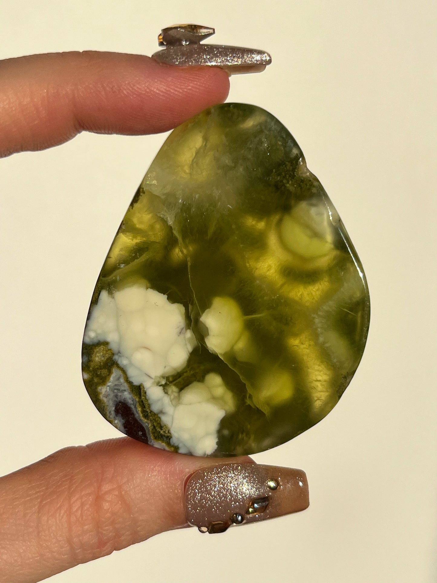 AA Grade Australian Prehnite & Natrolite Polished Freeform #C