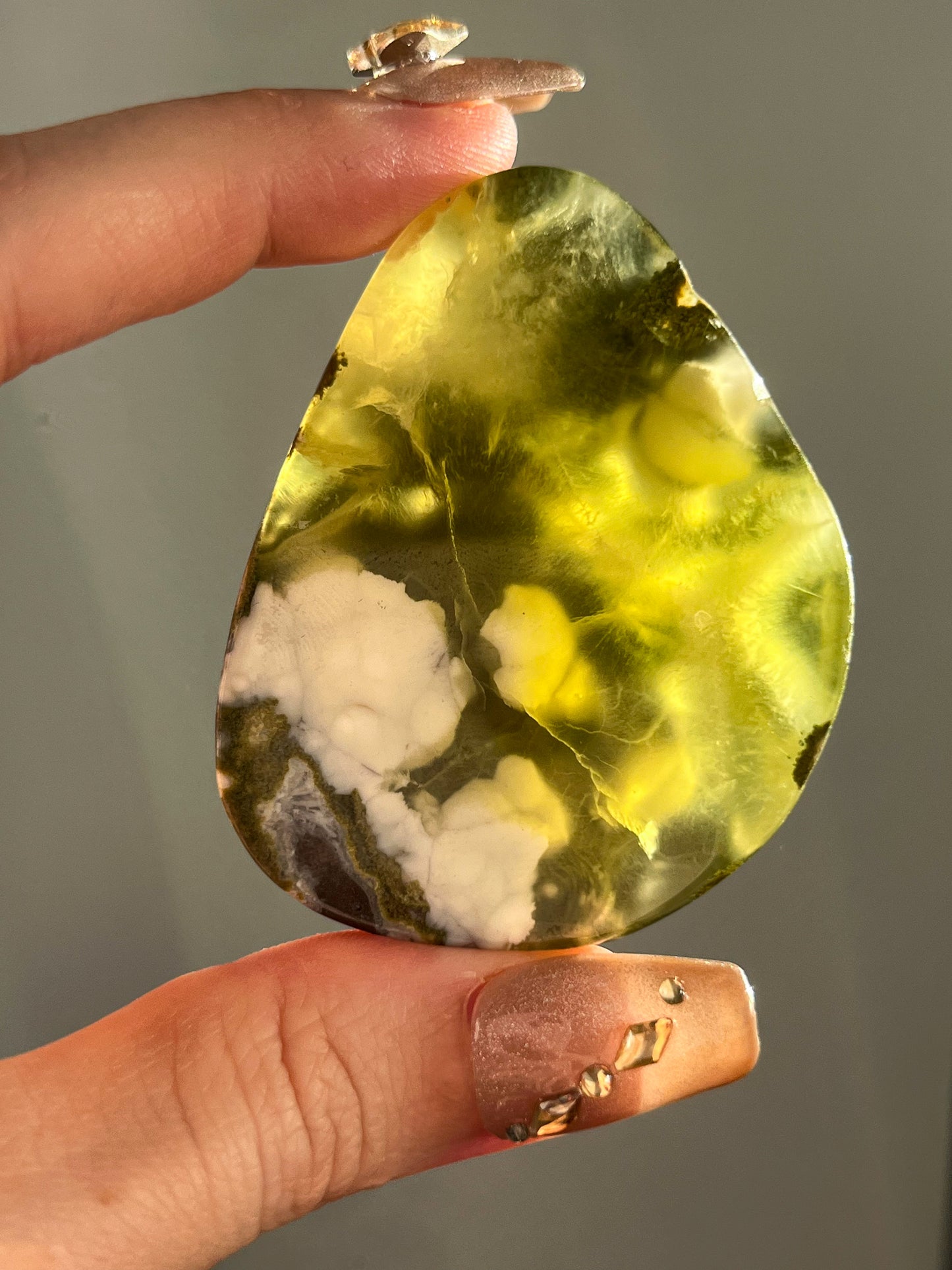 AA Grade Australian Prehnite & Natrolite Polished Freeform #C