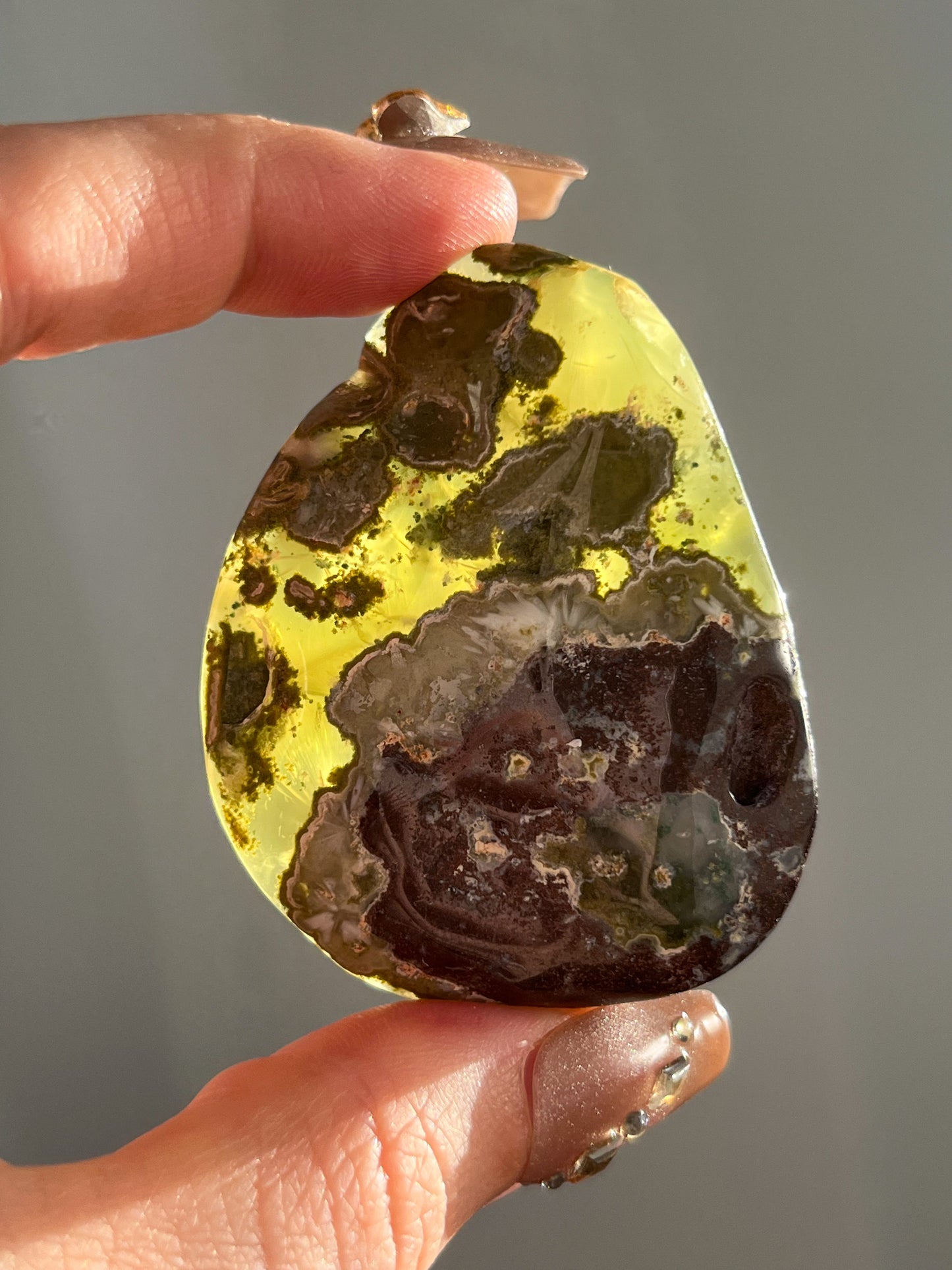 AA Grade Australian Prehnite & Natrolite Polished Freeform #C