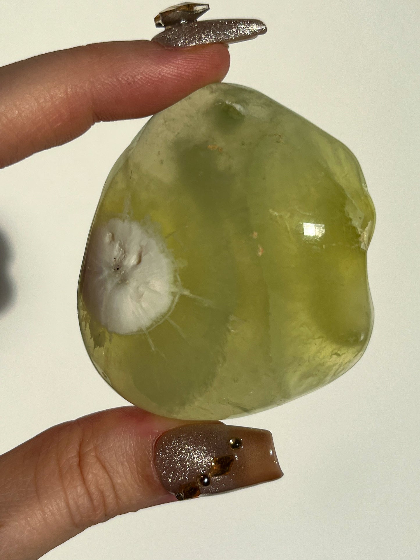 AA Grade Australian Prehnite & Natrolite Polished Freeform #D